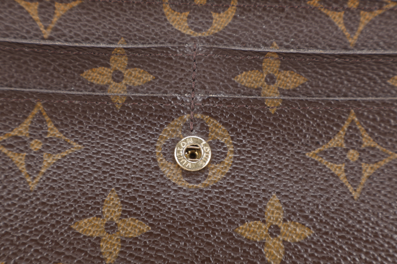 LOUIS VUITTON M67875 SARAH WALLET LEOPARD MONOGRAM CANVAS GOLD HARDWARE NO DUST COVER