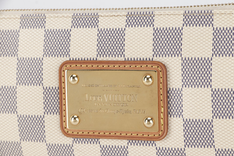 LOUIS VUITTON EVA CLUTCH (M55214) DAMIER AZUR CANVAS NO DUST COVER