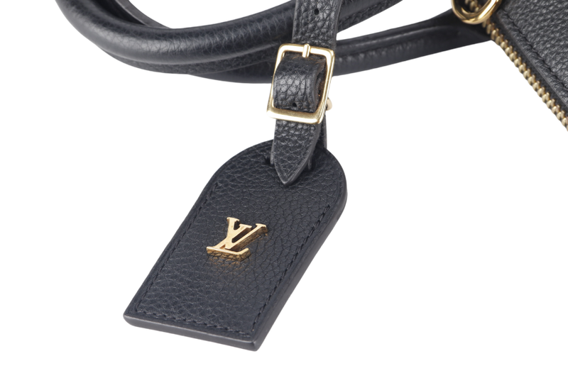 LOUIS VUITTON TAURILLON CITY STEAMER PM BLACK GOLD HARDWARE WITH STRAPS NO DUST COVER