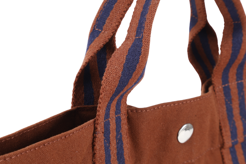 HERMES FOURRE TOUT MM BROWN CANVAS TOTE BAG NO DUST COVER
