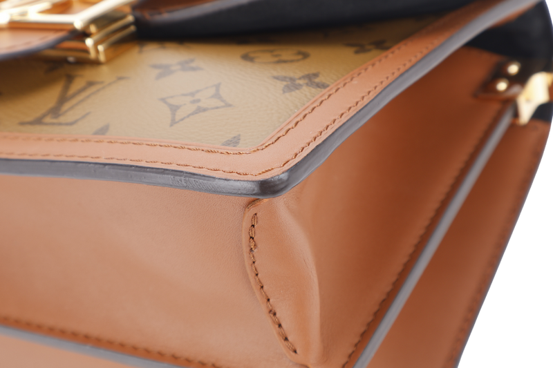 LOUIS VUITTON M44391 DAUPHINE MM MONOGRAM REVERSE GOLD HARDWARE WITH DUST COVER