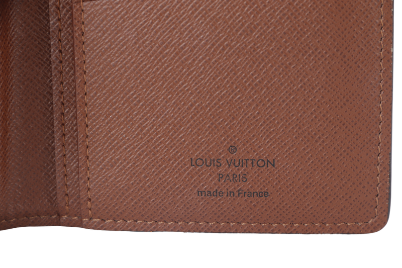 LOUIS VUITTON BRAZZA WALLET (M66540) BROWN MONOGRAM GOLD HARDWARE WITH DUST COVER AND BOX