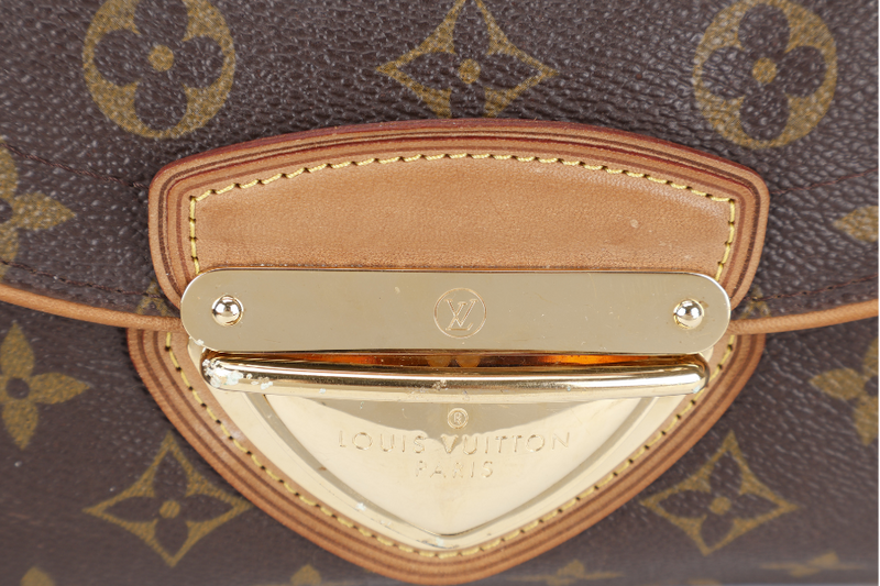 LOUIS VUITTON M40122 BEVERLY POUCHETTE BROWN MONOGRAM GOLD HARDWARE NO DUST COVER