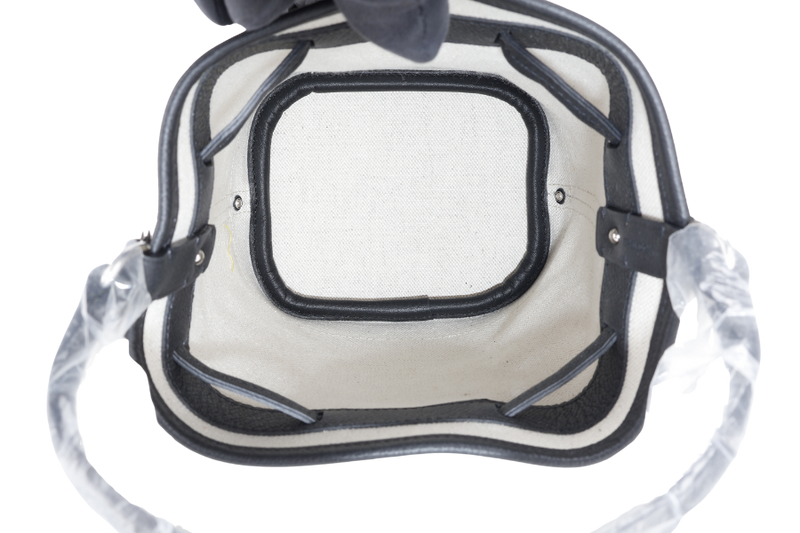 GOYARD PETIT FLOT MINI BUCKET BLACK SILVER HARDWARE WITH STRAPS AND DUST COVER