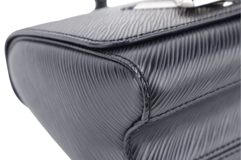 LOUIS VUITTON M21118 TWIST LOCK BLACK PM EPI LEATHER SILVER HARDWARE WITH MIRROR NO DUST COVER