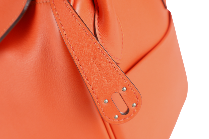 HERMES LINDY 26 CAPUCINE SWIFT LEATHER PHW STAMP A (YEAR 2017) WITH DUST COVER