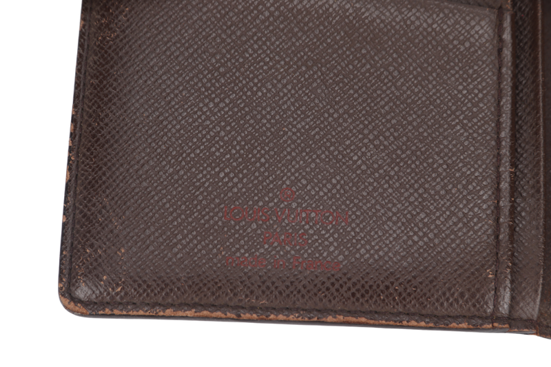 LOUIS VUITTON BIFOLD WALLET DAMIER EBENE (MI1013) NO DUST COVER