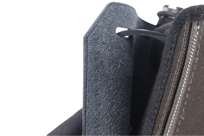 HERMES MINI HERBAG BLACK, DARK BRONZE SILVER HARDWARE STAMP W (YEAR 2024) WITH DUST COVER AND BOX