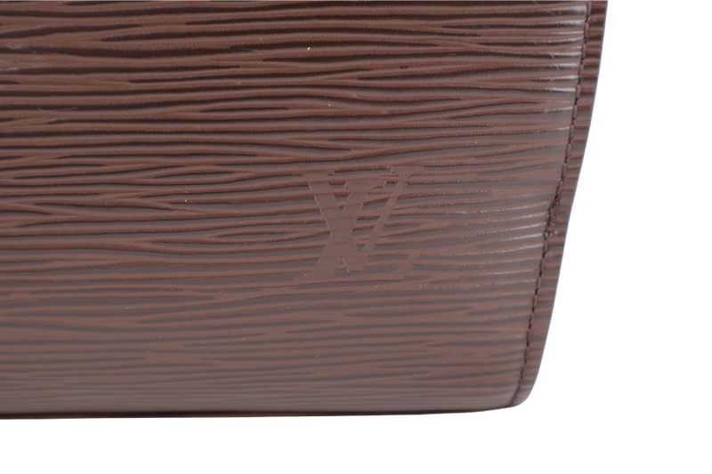 LOUIS VUITTON POINT-NEUF DARK BROWN EPI LEATHER SILVER HARDWARE NO DUST COVER