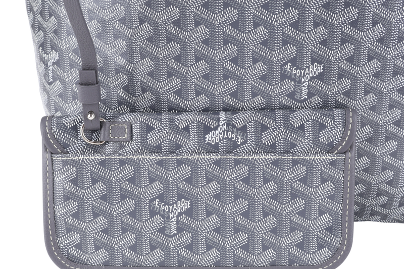 GOYARD SAINT LOUIS PM BAG GREY COLOR WITH DUST COVER