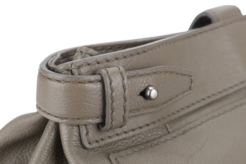 ALEXANDER WANG GREY CALF LEATHER CLUTCH BAG NO DUST COVER