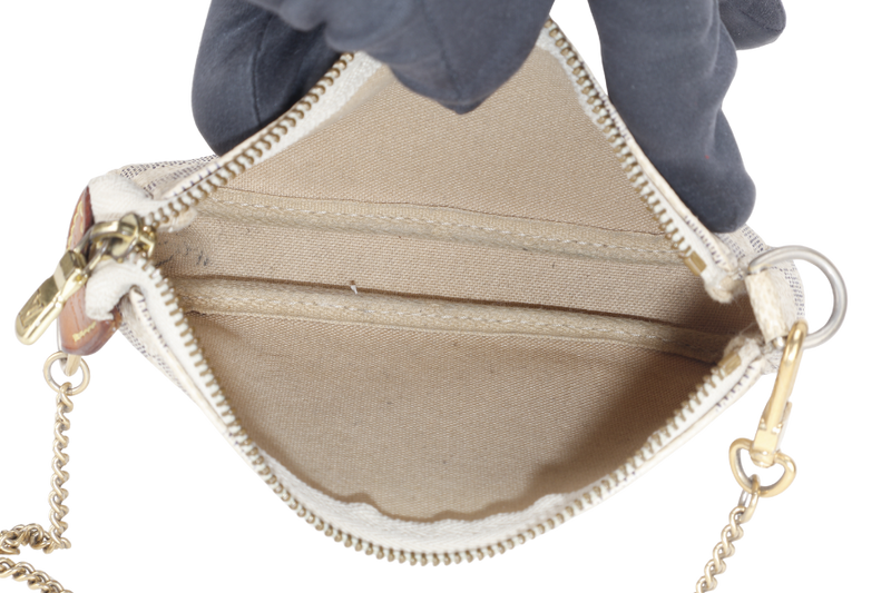 LOUIS VUITTON N58010 MINI POCHETTE DAMIER AZUR CANVAS NO DUST COVER