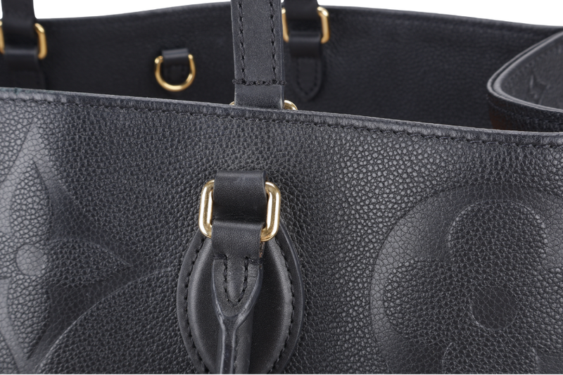 LOUIS VUITTON M44325 ON THE GO GM BLACK EMPREINTE LEATHER GOLD HARDWARE NO DUST COVER