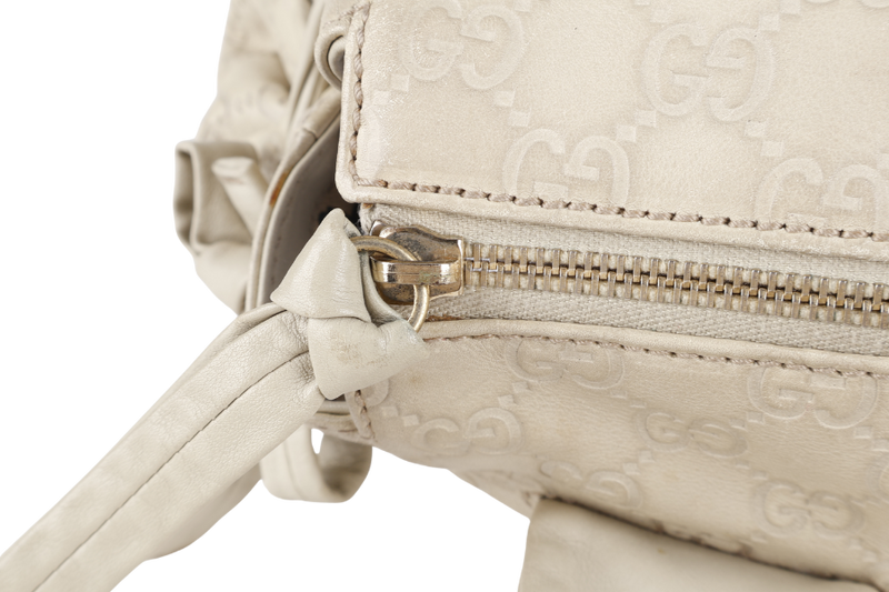 GUCCI GG GUCCISIMA SHOULDER BAG BEIGE LEATHER GOLD HARDWARE NO DUST COVER