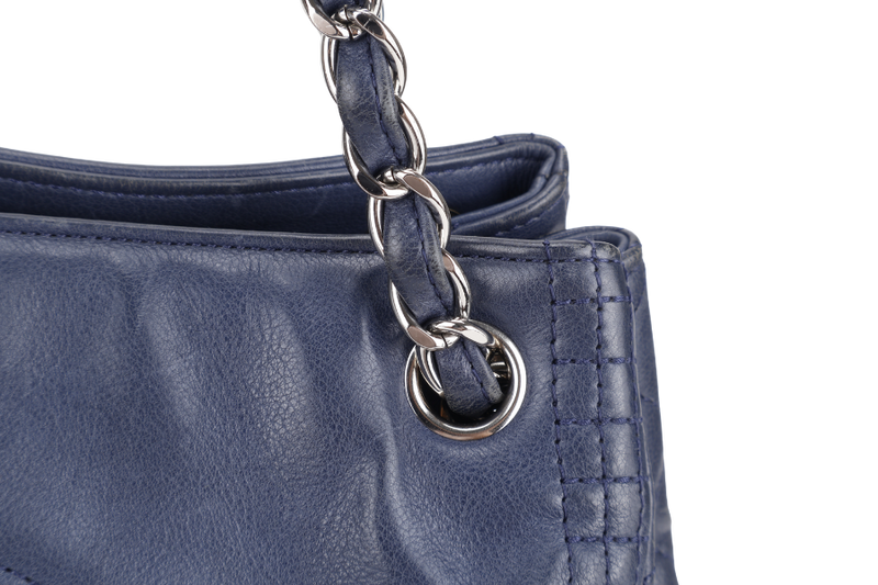 CHANEL COCO BENGAL OPEN ACCORDION CALFSKIN BLUE TOTE (1655xxxx) NO CARD AND NO DUST COVER