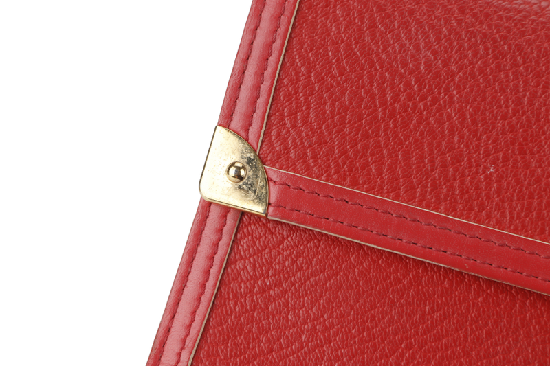 LOUIS VUITTON SARAH WALLET RED CALF LEATHER GOLD HARDWARE