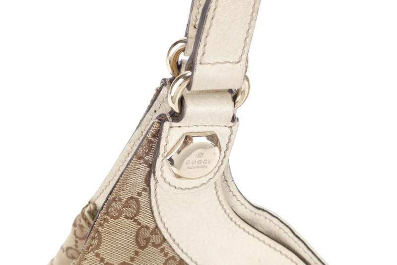 GUCCI SUKEY BAG MEDIUM BEIGE GG CANVAS GOLD HARDWARE NO DUST COVER