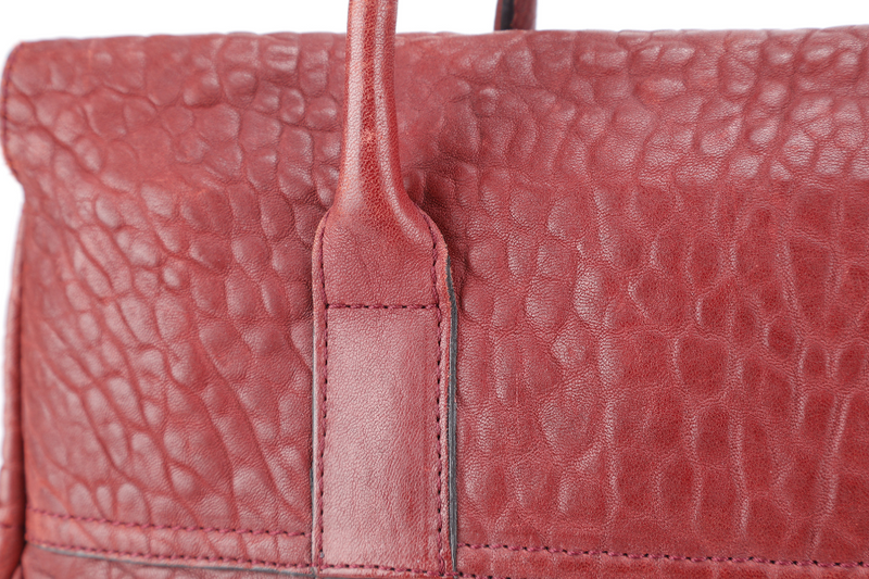 MULBERRY THE BAYSWATER SATCHEL BURGUNDY LEATHER GOLD HARDWARE NO DUST COVER