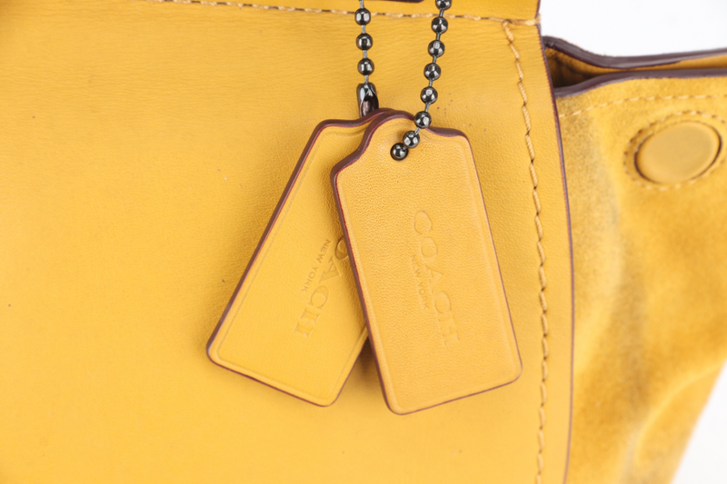 COACH MEDIUM YELLOW DRIFTER HANDBAG RUTHENIUM HARDWARE NO DUST COVER