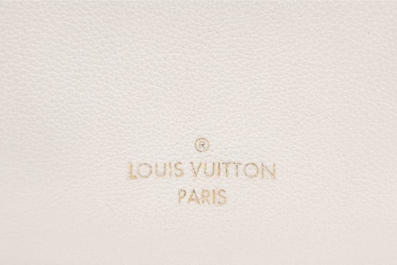 LOUIS VUITTON M20600 ON MY SIDE BEIGE CALF LEATHER GOLD HARDWARE WITH DUST COVER AND STRAPS