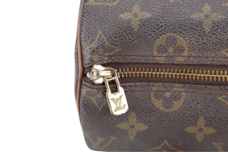 LOUIS VUITTON PAPILLON 26 MONOGRAM COATED CANVAS GOLD HARDWARE WITH DUST COVER