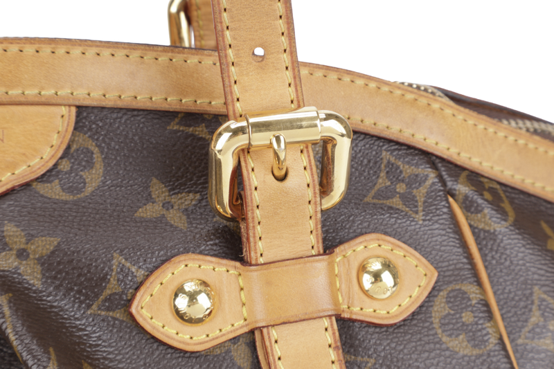 LOUIS VUITTON M40144 TIVOLI GM MONOGRAM CANVAS GOLD HARDWARE WITH DUST COVER