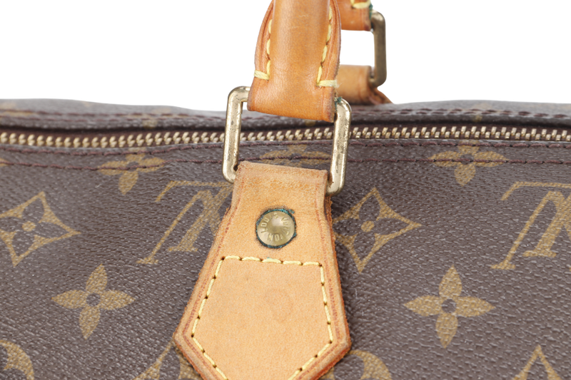 LOUIS VUITTON M41522 SPEEDY 40 MONOGRAM CANVAS GOLD HARDWARE WITH 1 KEY AND PADLOCK WITH DUST COVER