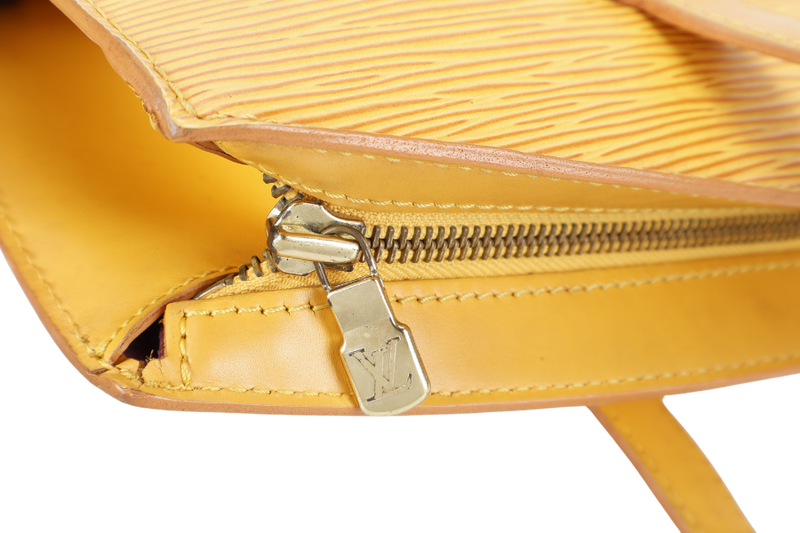 LOUIS VUITTON ST JACQUES GM MUSTARD YELLOW EPI LEATHER GOLD HARDWARE NO DUST COVER