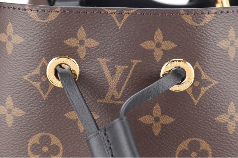 LOUIS VUITTON M44020 NEONOE MM MONOGRAM CANVAS GOLD HARDWARE WITH STRAPS AND DUST COVER