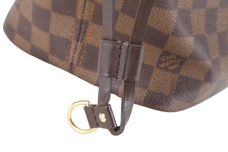LOUIS VUITTON NEVERFULL MM EBENE DAMIER COATED CANVAS GOLD HARDWARE NO DUST COVER