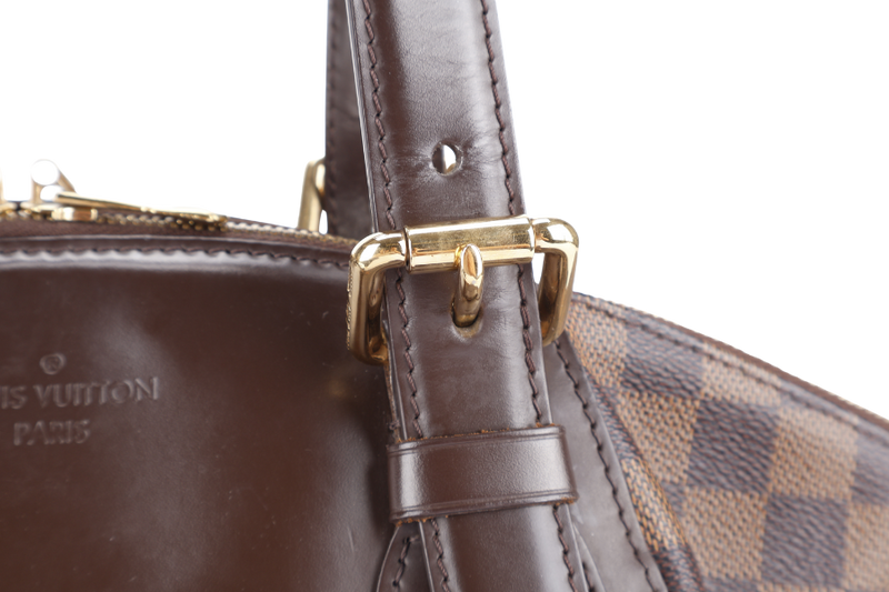 LOUIS VUITTON VERONA MM DAMIER EBENE CANVAS GOLD HARDWARE WITH LOCK&KEYS AND DUST COVER
