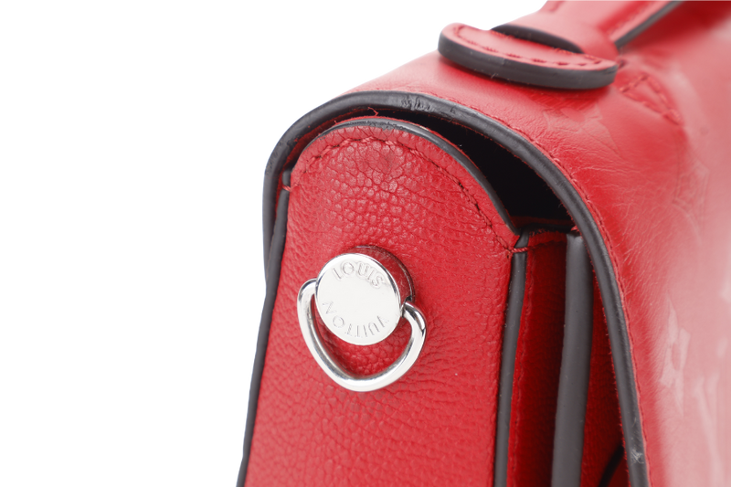 LOUIS VUITTON VERY MESSENGER (M51682) RUBIS MONOGRAM LEATHER GOLD HARDWARE WITH SLING AND DUST COVER