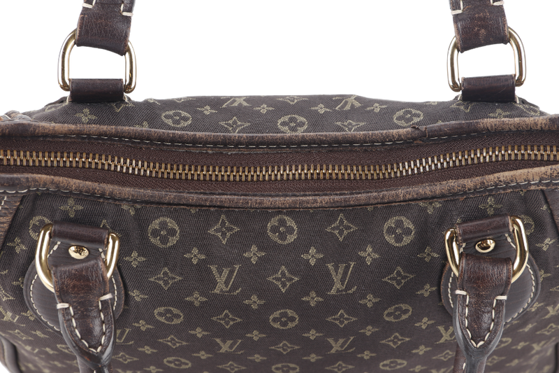 LOUIS VUITTON MINI LIN BASACE ANGELA (M95617) MONOGRAM CANVAS BROWN LEATHER TRIM GOLD HARDWARE WITH STRAP