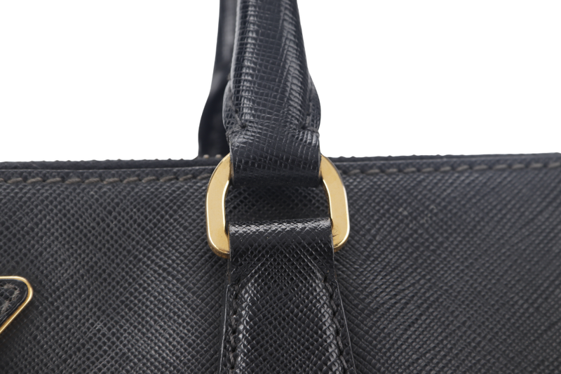 PRADA SAFFIANO LUX BLACK LEATHER (BN1844) GOLD HARDWARE WITH CARD AND DUST COVER