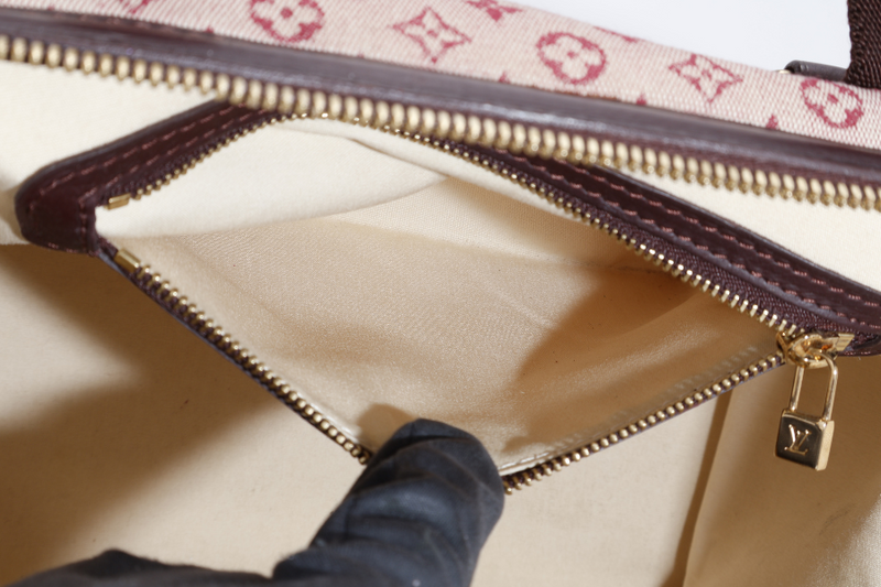 LOUIS VUITTON JOSEPHINE PM PINK CANVAS MINI LIN GOLD HARDWARE NO DUST COVER