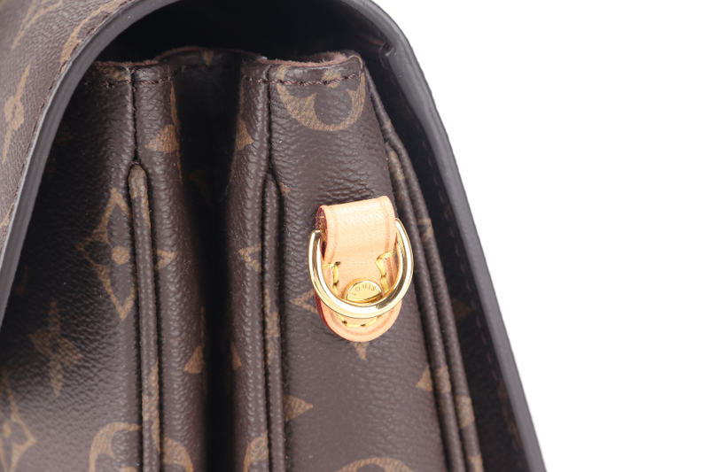 LOUIS VUITTON M44875 POCHETTE METIS MONOGRAM CANVAS GOLD HARDWARE WITH DUST COVER AND STRAPS