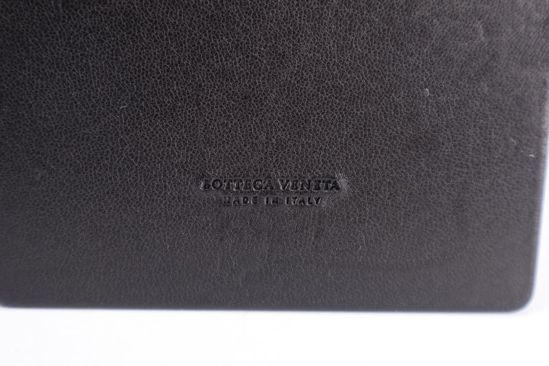 BOTTEGA VENETA INTERCCIATO HOBO BLACK LEATHER SILVER HARDWARE NO DUST COVER