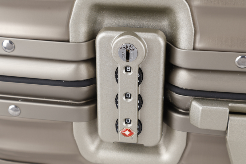 RIMOWA CABIN 19_ LUGGAGE IN ALUMINIUM TITANIUM GOLD