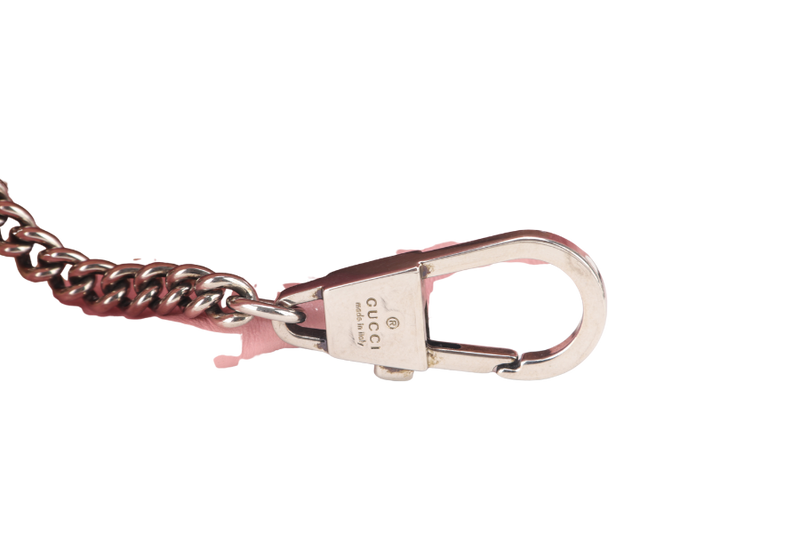 GUCCI GG MARMONT MINI BUCKET BAG PINK CALFSKIN LEATHER NO DUST COVER