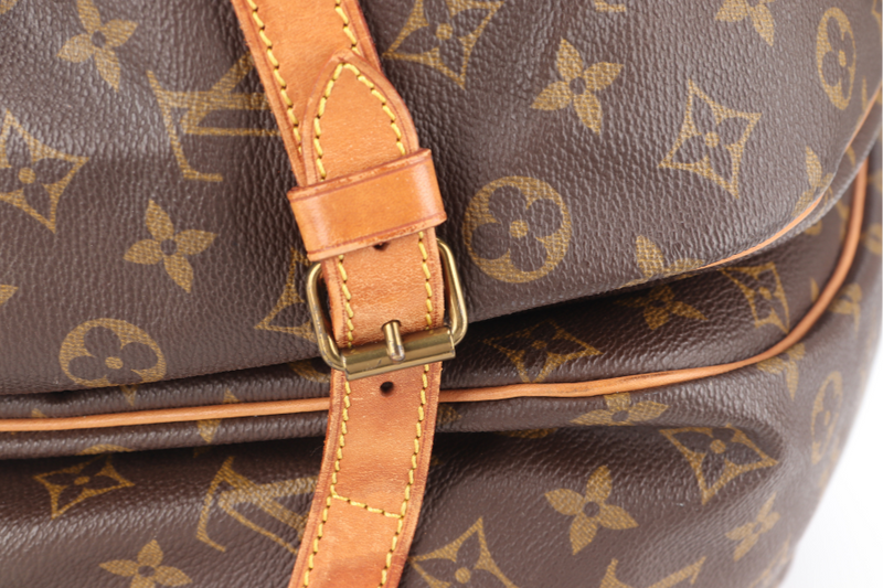 LOUIS VUITTON M42256 SAUMUR 35 MONOGRAM CANVAS GOLD HARDWARE NO DUST COVER
