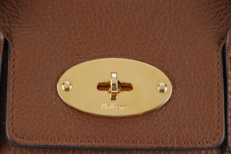 MULBERRY BAYSWATER TOTE BACKPACK BROWN LEATHER GOLD HARDWARE WITH BACKPACK STRAP AND DUST COVER