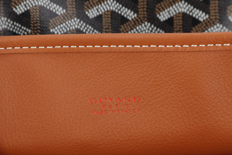 GOYARD ANJOU MINI BAG BLACK AND TAN COLOR WITH DUST COVER