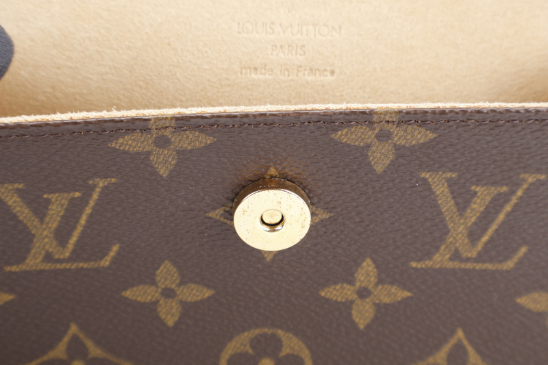 LOUIS VUITTON POCHETTE FLORENTINE BELT BAG MONOGRAM CANVAS GOLD HARDWARE WITH STRAPS NO DUST COVER