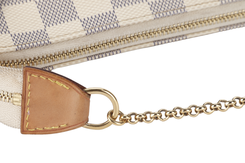 LOUIS VUITTON EVA CLUTCH (M55214) DAMIER AZUR CANVAS NO DUST COVER