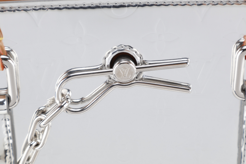 LOUIS VUITTON M45884 SAC PLAT MONOGRAM MIRROR BAG WITH STRAPS AND DUST COVER