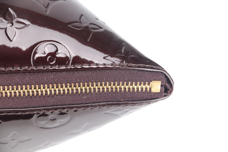 LOUIS VUITTON M93589 BELLEVUE GM AMARANTE VERNIS LEATHER GOLD HARDWARE WITH DUST COVER