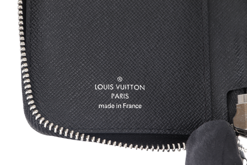 LOUIS VUITTON PORTEFEUILLE VASCO LONG WALLET (N61653) BLACK DAMIER GRAPHITE SILVER HARDWARE WITH DUST COVER AND BOX