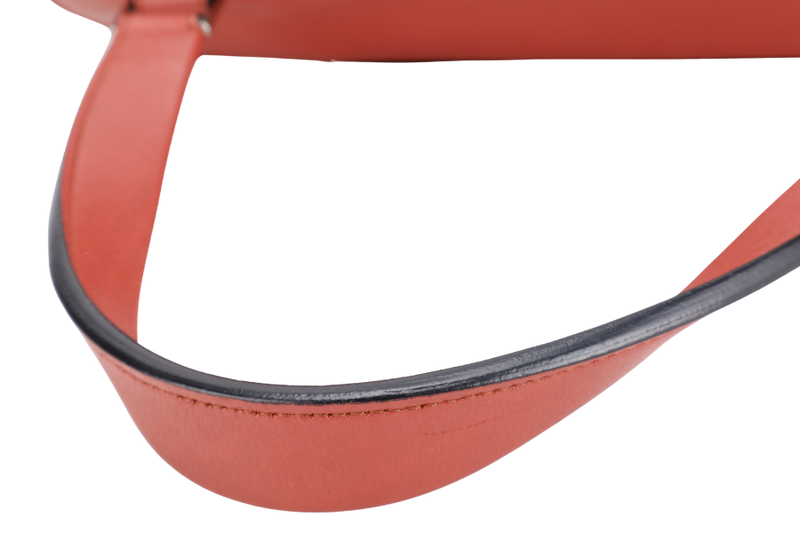 CELINE RED EDGE SHOULDER BAG SILVER HARDWARE NO DUST COVER