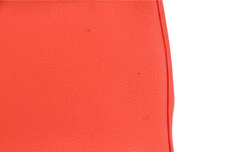 HERMES BIRKIN 30 FEU TOGO GOLD HARDWARE STAMP X (YEAR 2016) WITH LOCK&KEYS AND DUST COVER