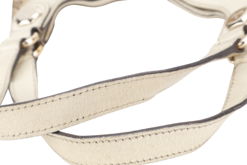 GUCCI SUKEY BAG MEDIUM BEIGE GG CANVAS GOLD HARDWARE NO DUST COVER